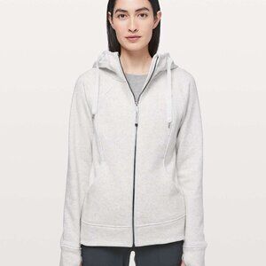 Lululemon Scuba Hoodie *Plush Heathered White / White